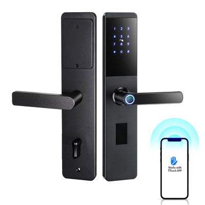 Card: 200 groups Password: 150 groups Fingerprint: 100 groups 6068 mortise SUS304 biometric ttlock fingerprint lock app smart door lock
